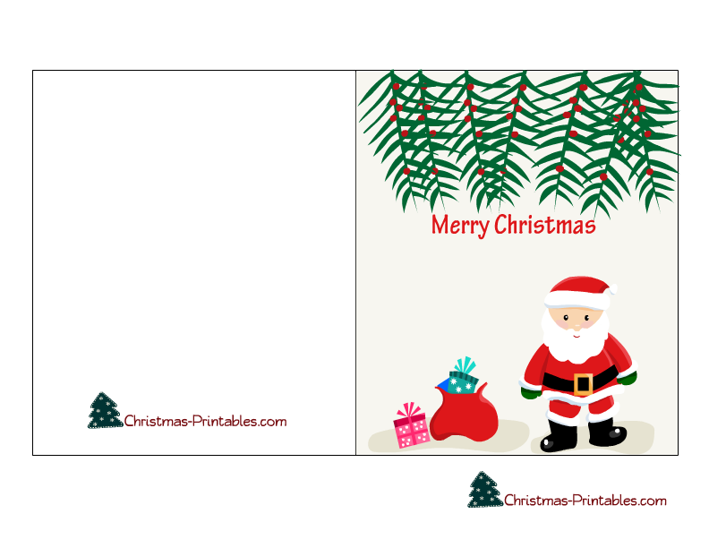 Printable Santa Card