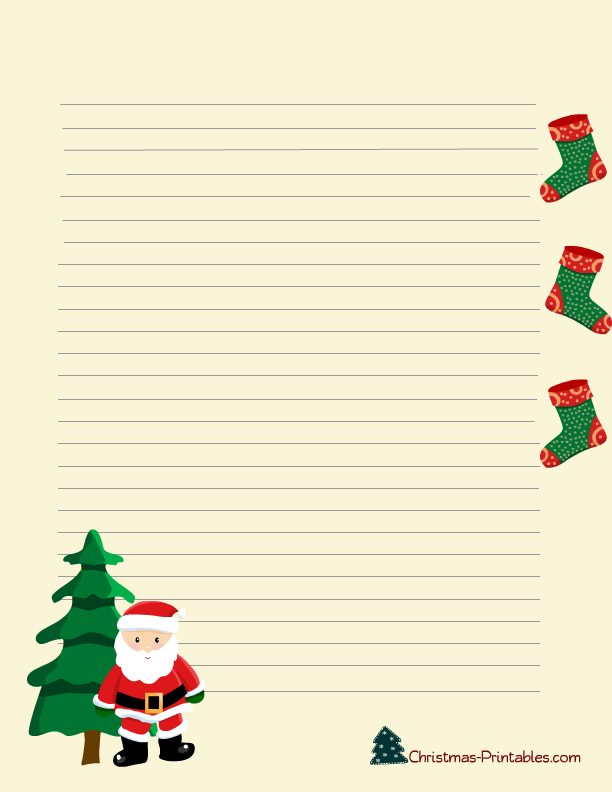 Cute Santa and Friends Stationery