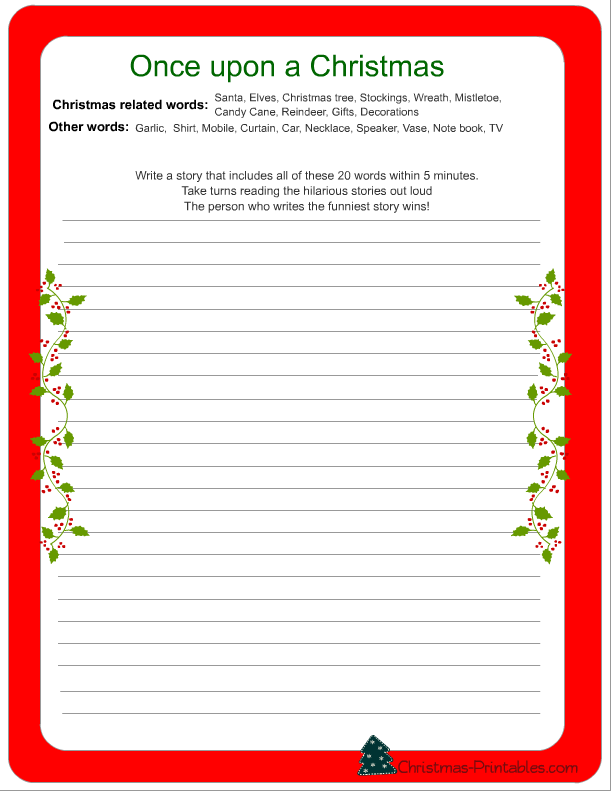 Free Printable Christmas Games