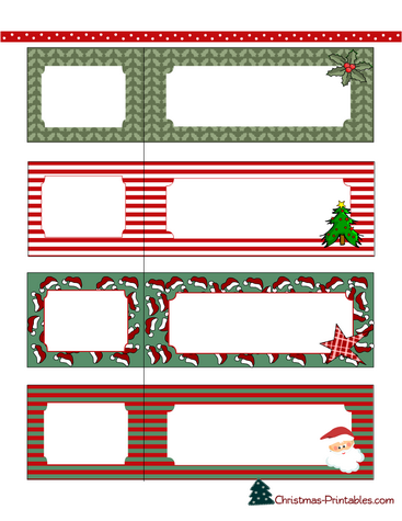 Free Printable Christmas Address Labels