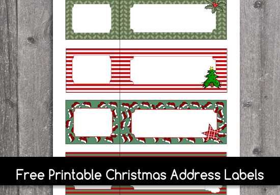 printable christmas labels templates