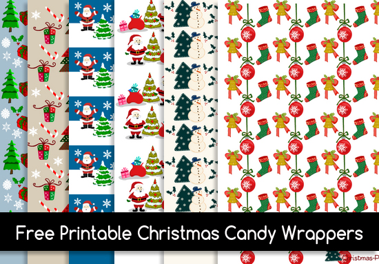 Mini Candy Wrapper Template from christmas-printables.com