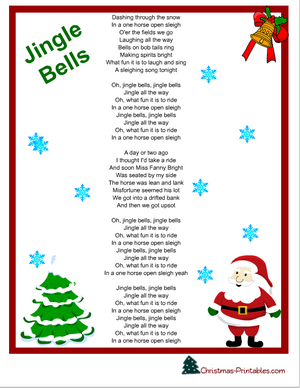 Free Printable Christmas Carols and Songs Lyrics