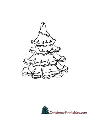 Free Printable Christmas Tree Coloring Pages