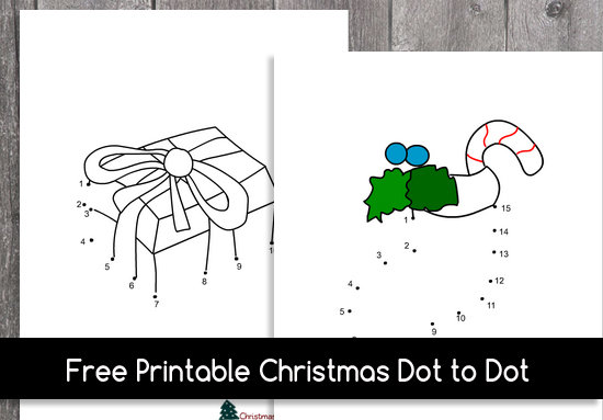 Free Printable Christmas Dot to Dot