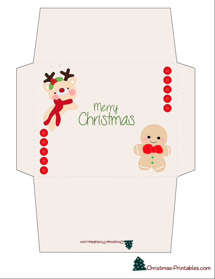 Free Christmas Envelope Templates Sampletemplatess Sa Vrogue co