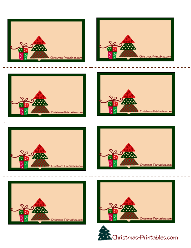 christmas gift label templates for word