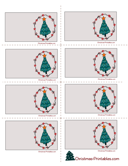 Free Printable Labels featuring Christmas Tree