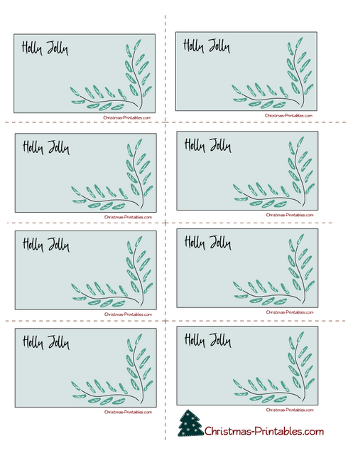 Holly Jolly Free Printable Labels