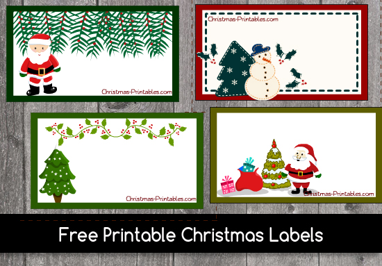 Free Printable Christmas Labels