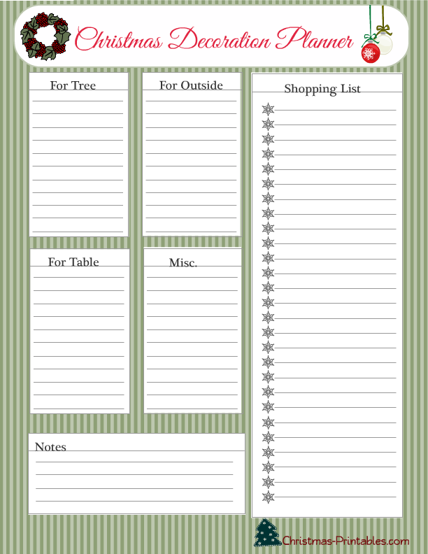Free Printable Christmas Planner and To Do Lists