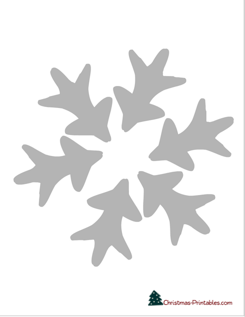Easy Snowflake Stencil