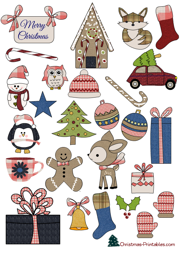 Christmas Stickers Free Printable Free Printable Templates