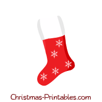 christmas stockings with snowflakes