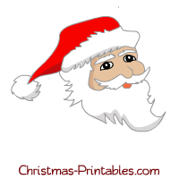 santa face clipart