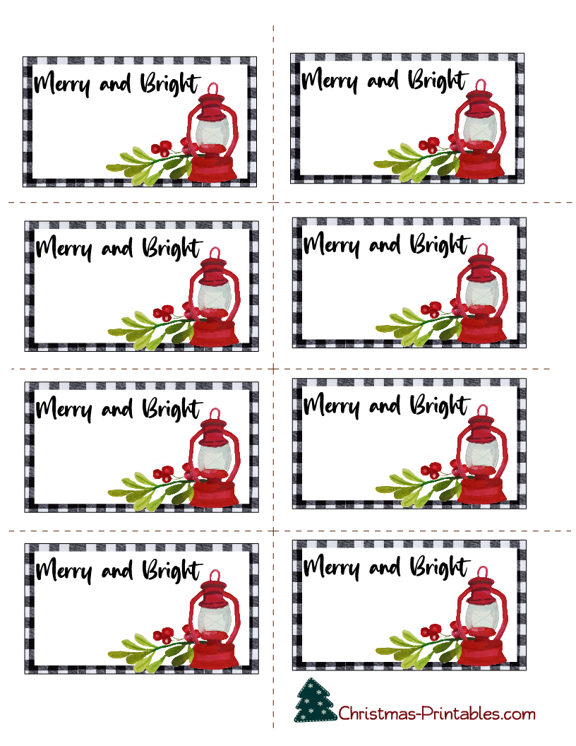 Free Printable Christmas Labels