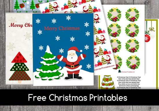 Free Printable Christmas Cards, Stationery and More