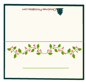 downloadable free printable christmas place cards template