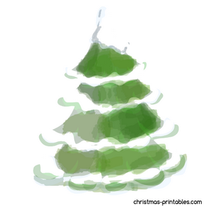 Snow covered tree clipart